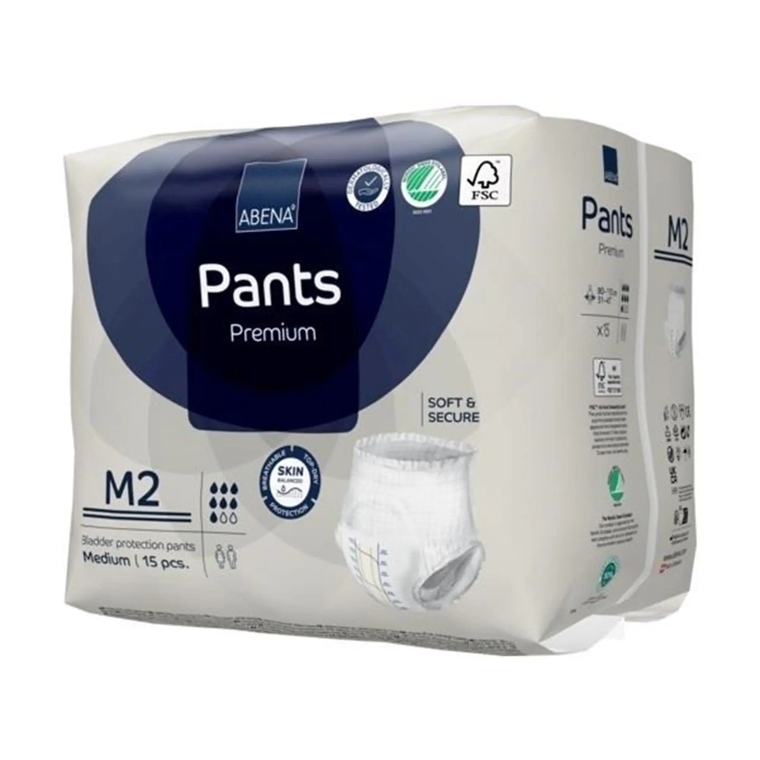 Abena® Premium Pants M2 Incontinence Brief, Medium Abena® Premium Pants M2