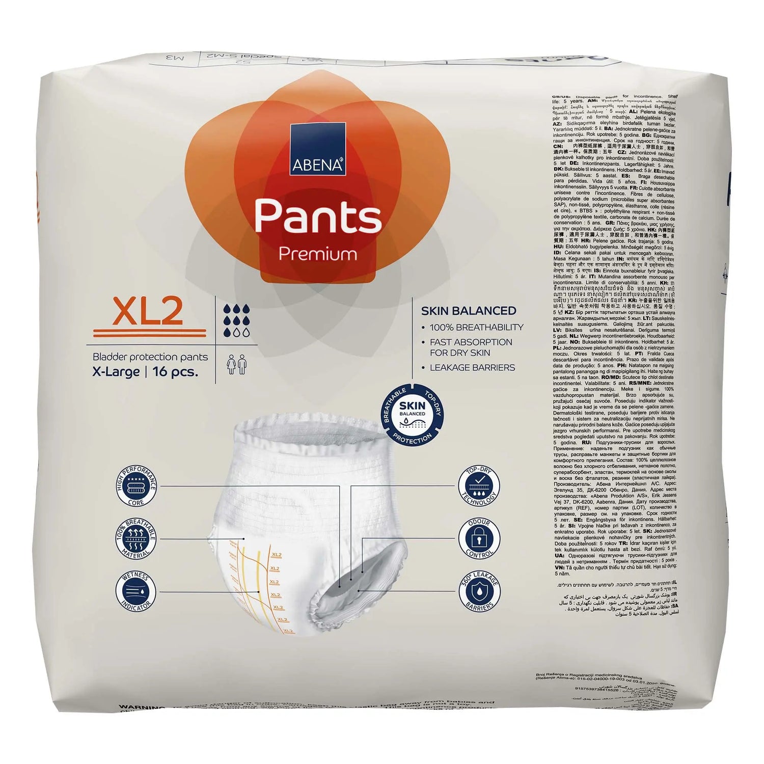 Abena® Premium Pants XL2 Incontinence Brief, X-Large Abena® Premium Pants XL2