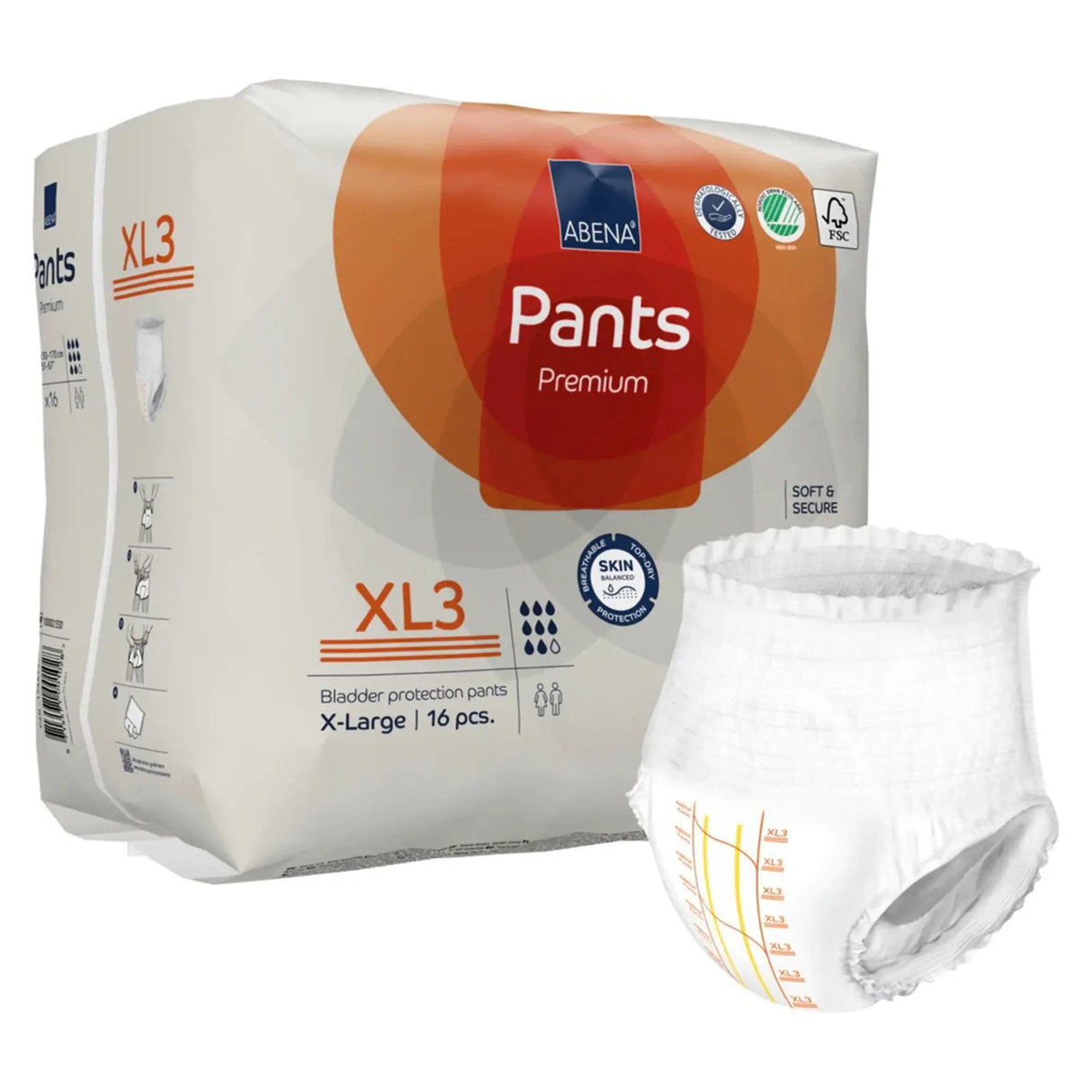 Abena® Premium Pants XL3 Incontinence Brief, X-Large Abena® Premium Pants XL3