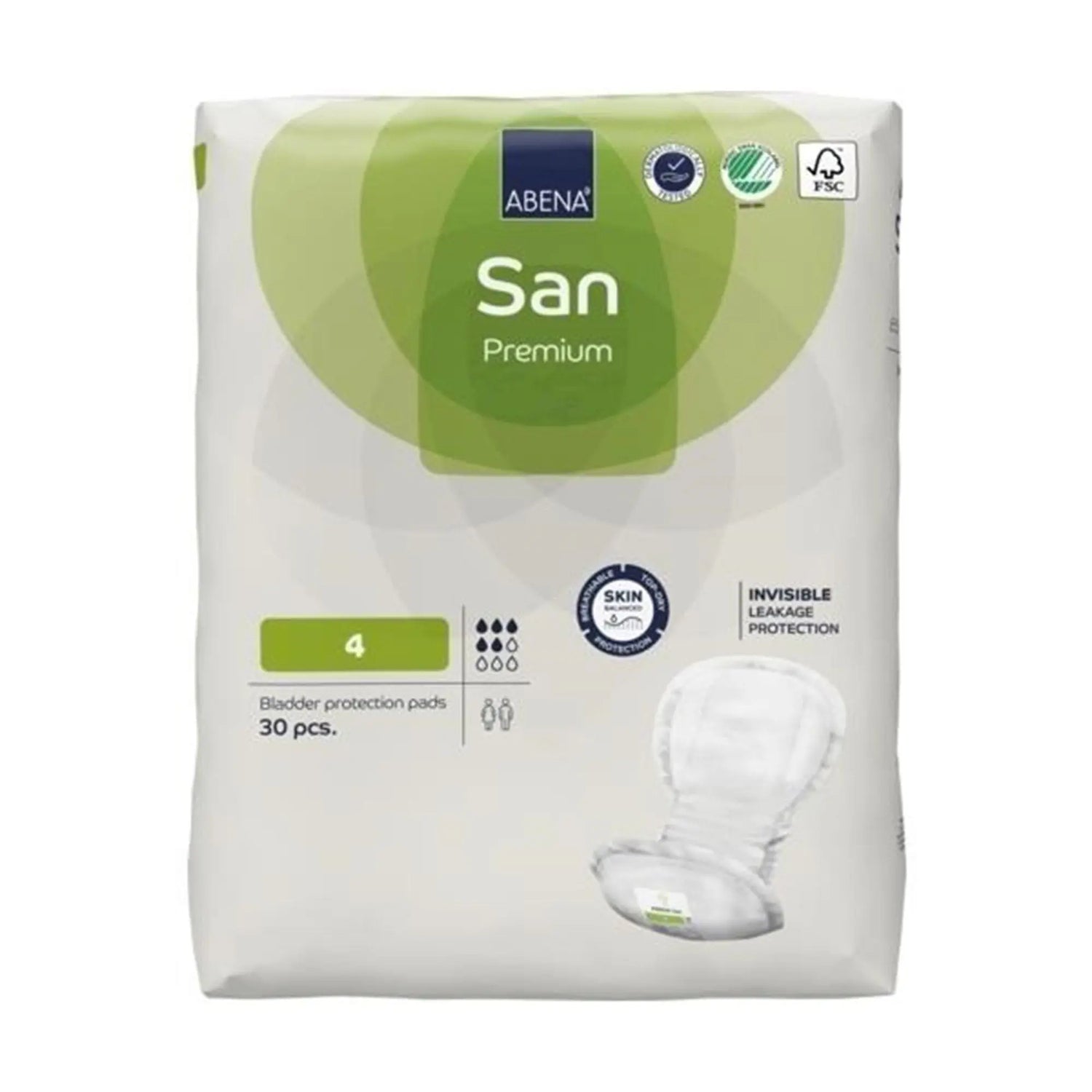 Abena® San Premium Bladder Protection Pads, Size 4 Abena® San Premium