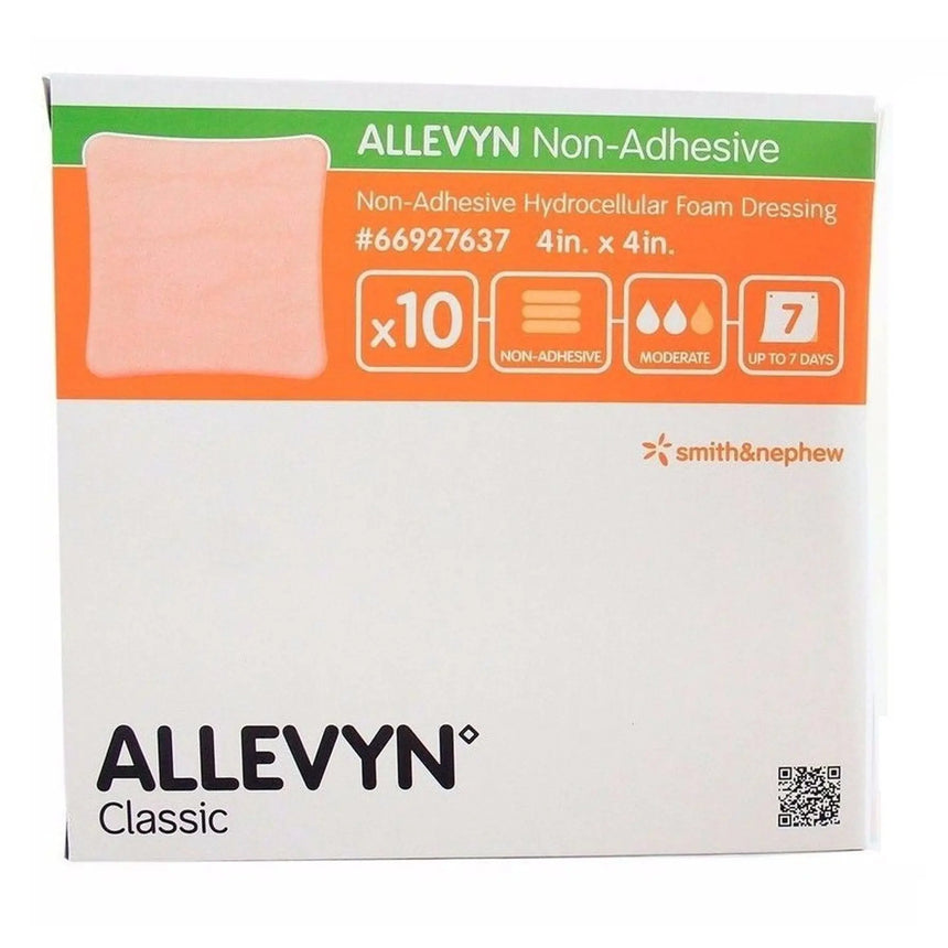 Allevyn Classic Nonadhesive without Border Foam Dressing, 4 x 4 Inch Allevyn