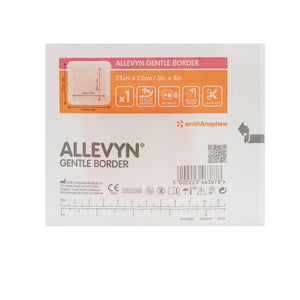 Allevyn Gentle Border Silicone Foam Dressing, 3 x 3 Inch Allevyn Gentle Border