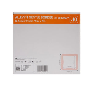 Allevyn Gentle Border Silicone Foam Dressing, 5 x 5 Inch Allevyn Gentle Border