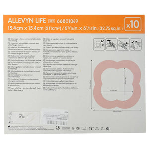 Allevyn Life Silicone Foam Dressing, 6 x 6 Inch Quadrilobe Allevyn Life