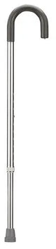 Aluminum Cane Silver Standard Handle Adjustable Movility LLC- CM