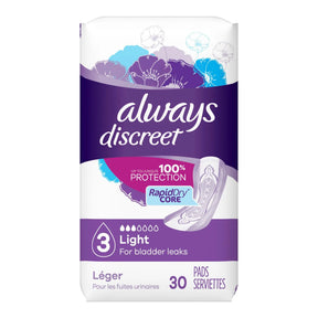 Always® Discreet Bladder Control Pad, Size 3 Always® Discreet