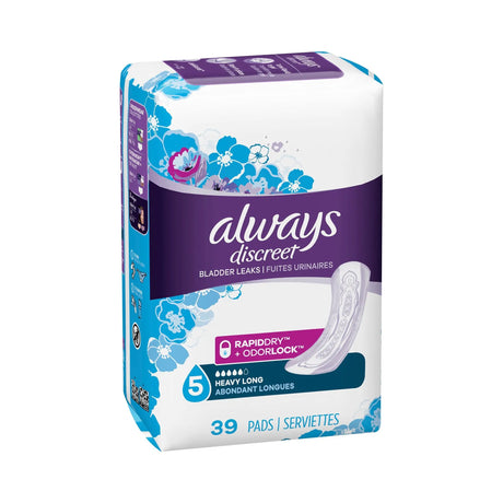 Always® Discreet Maximum Incontinence Liner, Long Length - getMovility