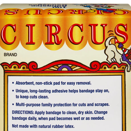 American® White Cross Stat Strip® Circus Kid Design Adhesive Strip, ¾ x 3 Inch - getMovility