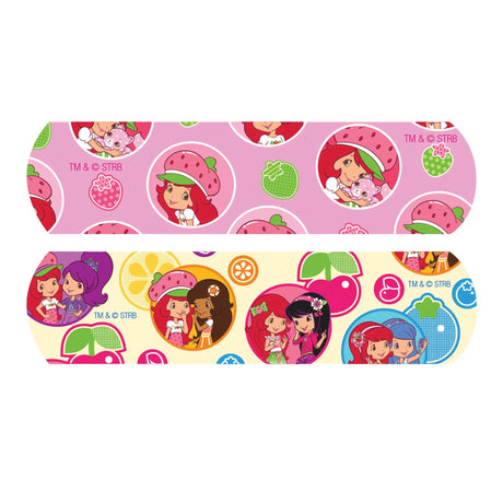 American® White Cross Stat Strip® Strawberry Shortcake Design Adhesive Strip, ¾ x 3 Inch - getMovility