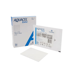 Aquacel® Extra™ Hydrofiber Dressing, 4 x 5 Inch Aquacel® Extra™