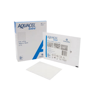Aquacel® Extra™ Hydrofiber Dressing, 4 x 5 Inch Aquacel® Extra™