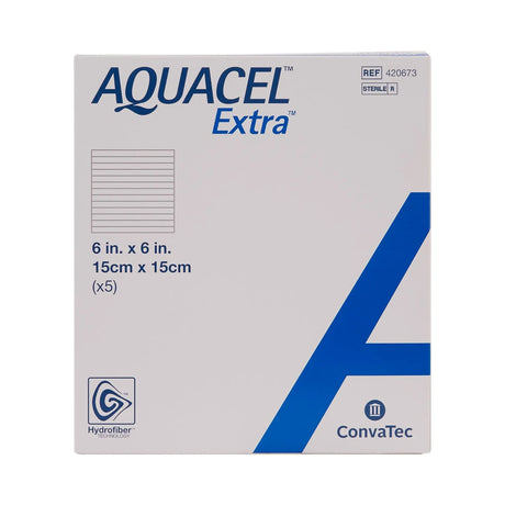 Aquacel® Extra™ Hydrofiber Dressing, 6 x 6 Inch Aquacel® Extra™