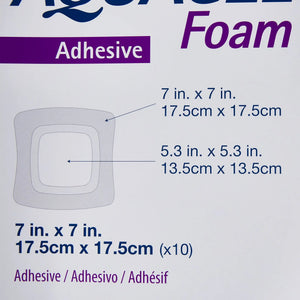 Aquacel® Silicone Adhesive with Border Silicone Foam Dressing, 7 x 7 Inch Aquacel®