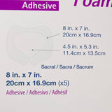 Aquacel® Silicone Adhesive with Border Silicone Foam Dressing, 7 x 8 Inch Aquacel®