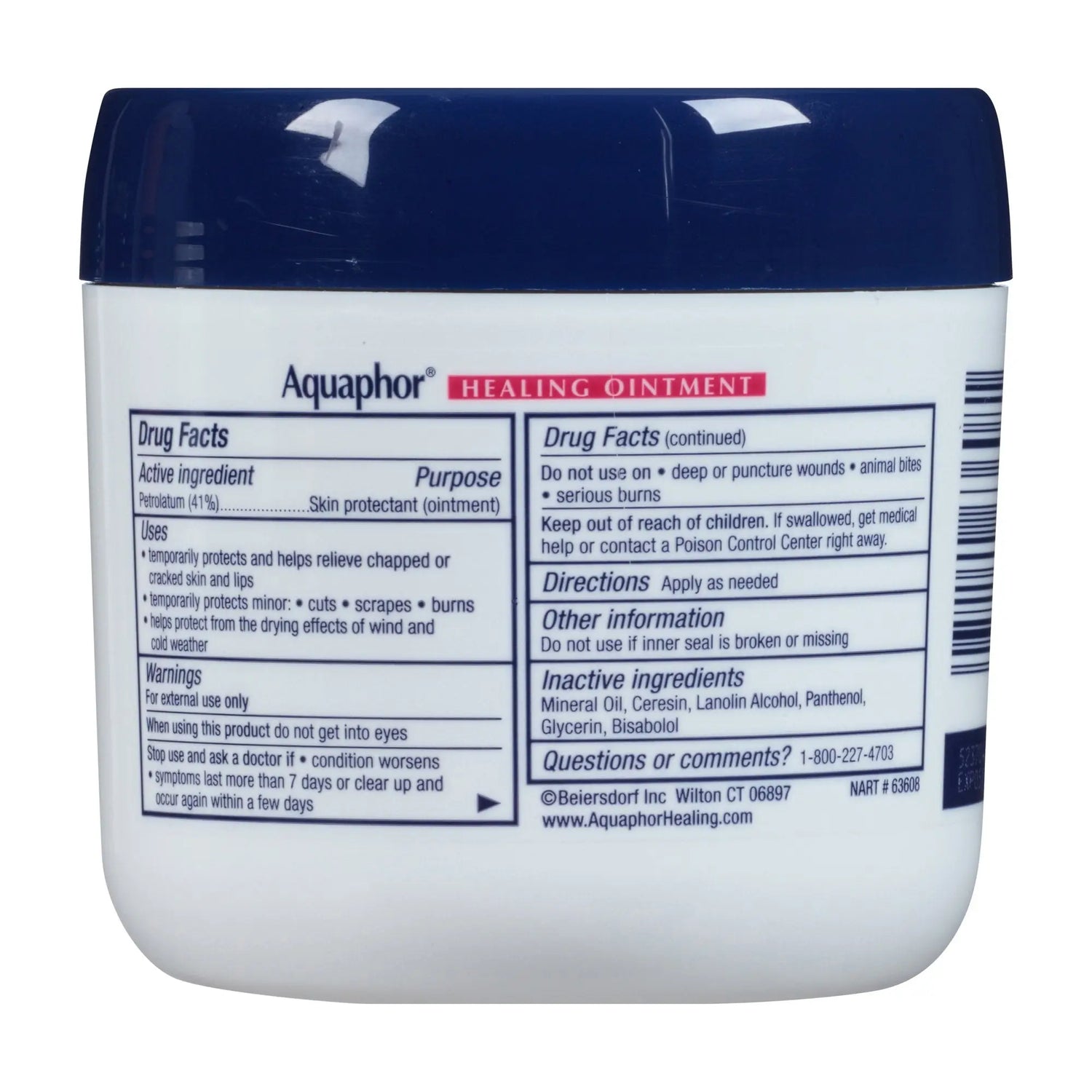 Aquaphor® Advanced Therapy Healing Moisturizer Ointment, 14 oz. Jar Aquaphor® Advanced Therapy