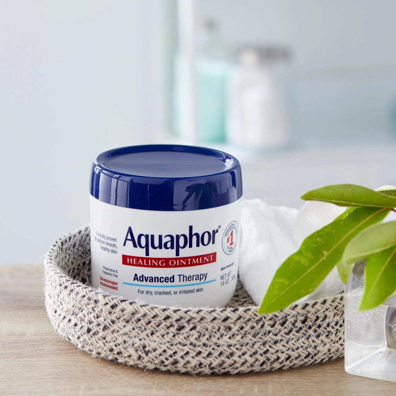 Aquaphor® Advanced Therapy Healing Moisturizer Ointment, 14 oz. Jar Aquaphor® Advanced Therapy