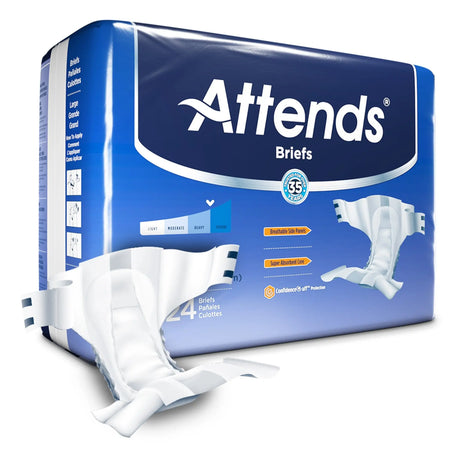 Attends Briefs, Adult, Large, Heavy Absorbency, Disposable Attends®