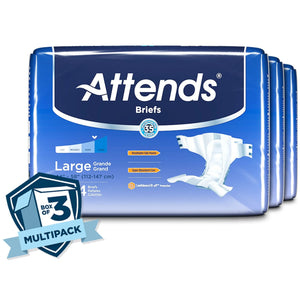 Attends Briefs, Adult, Large, Heavy Absorbency, Disposable Attends®