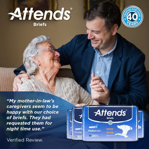 Attends Briefs, Adult, Large, Heavy Absorbency, Disposable Attends®
