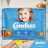 Attends Comfees Premium Baby Diapers, Tab Closure, Kid Design, Size 6 Comfees®