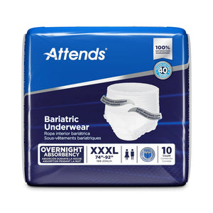 Attends® Absorbent Underwear, 3X-Large Attends® Bariatric