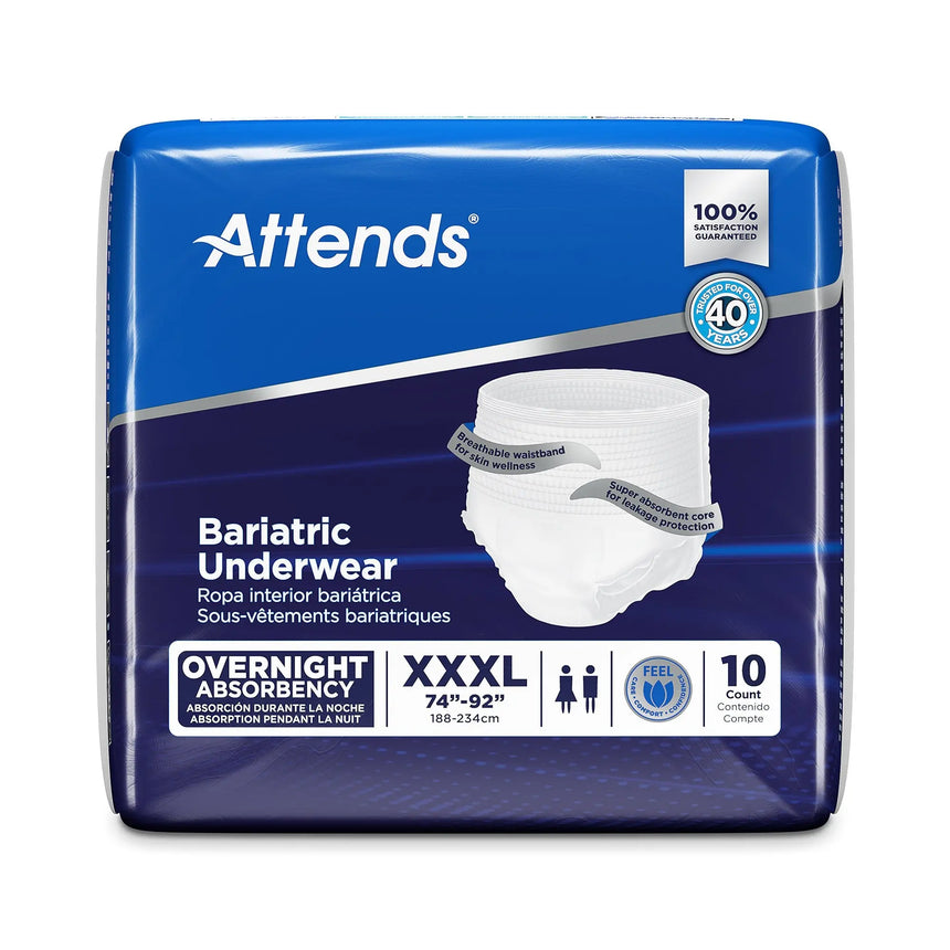 Attends® Absorbent Underwear, 3X-Large Attends® Bariatric