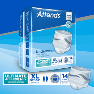 Attends® Advanced Underwear, X-Large Attends® Advanced