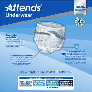 Attends® Advanced Underwear, X-Large Attends® Advanced