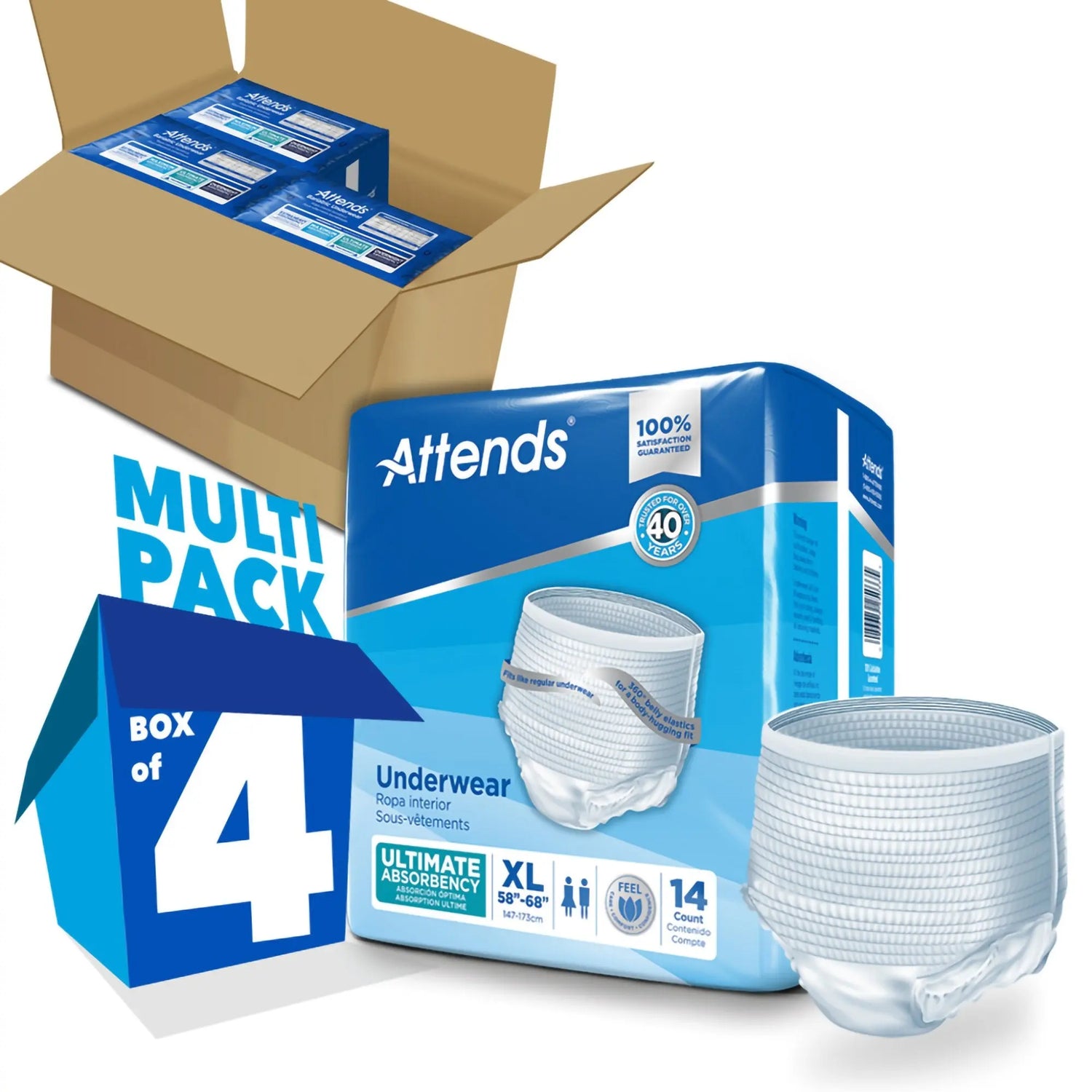 Attends® Advanced Underwear, X-Large Attends® Advanced