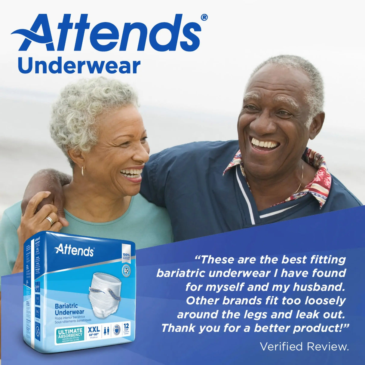 Attends® Bariatric Protective Underwear, 2X-Large Attends® Bariatric