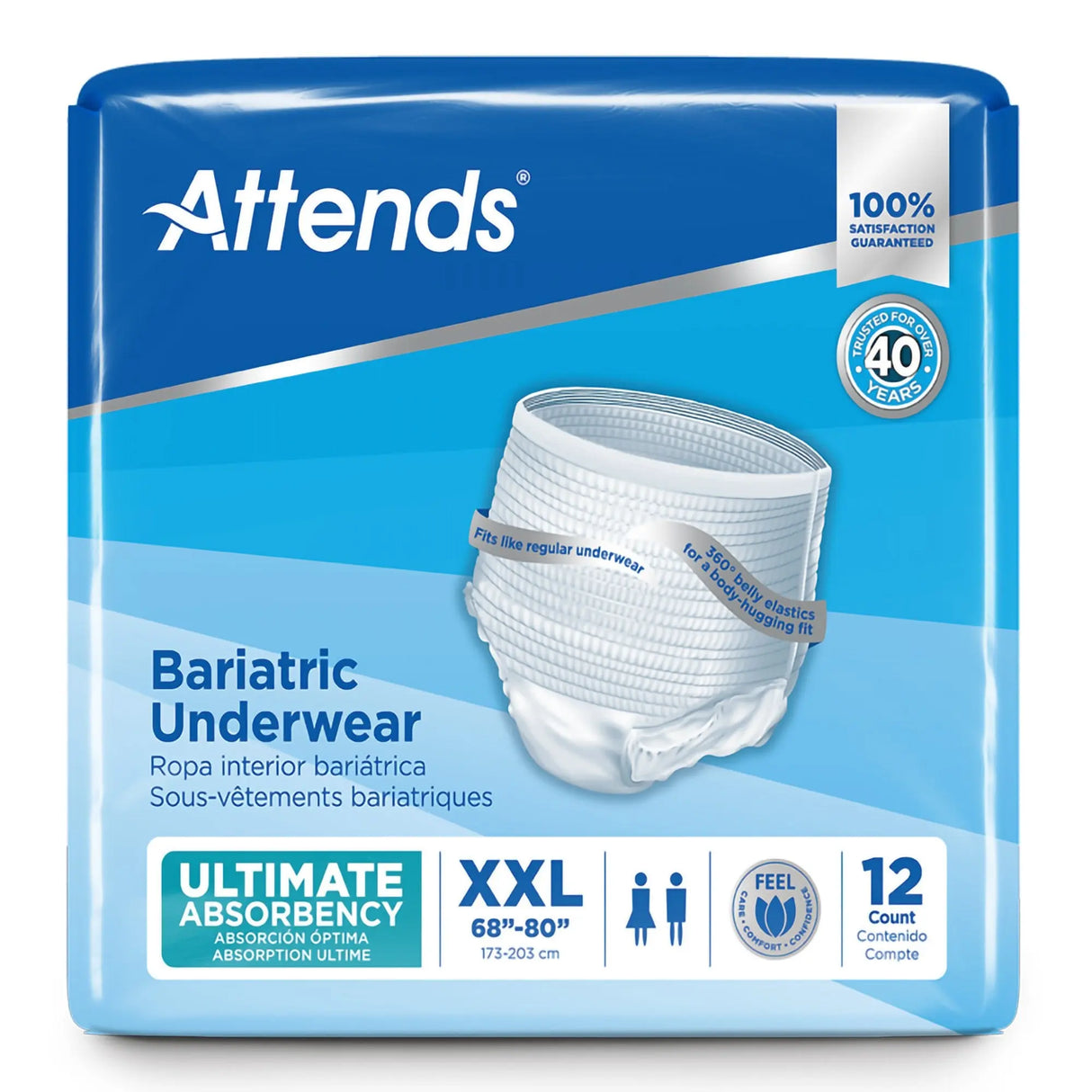 Attends® Bariatric Protective Underwear, 2X-Large Attends® Bariatric