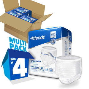 Attends® Care Adult Moderate Absorbent Underwear, X-Large, White Attends® Care