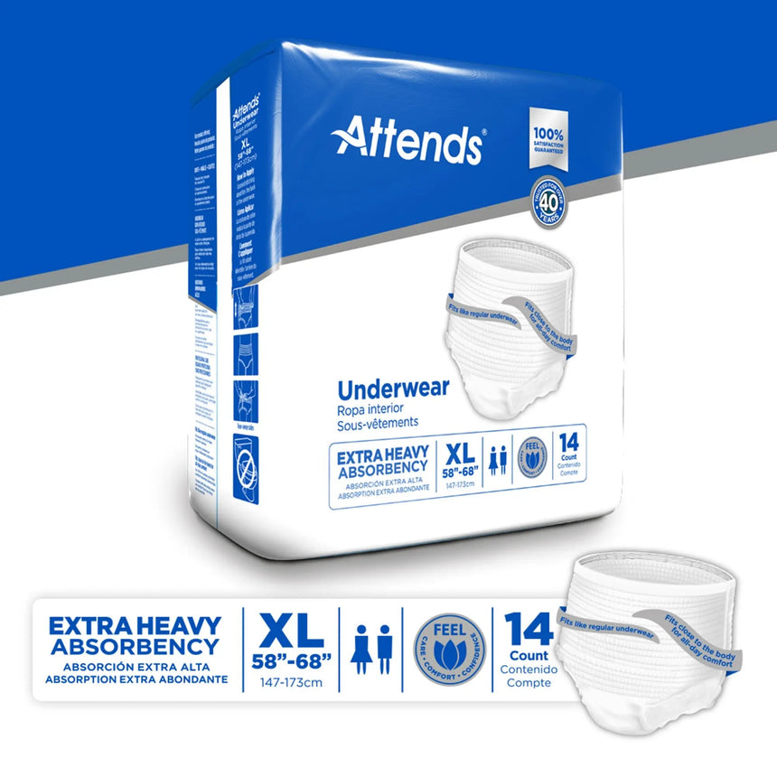 Attends® Care Moderate Absorbent Underwear, Extra Large Attends®