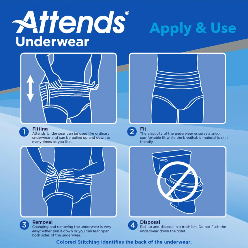 Attends® Care Moderate Absorbent Underwear, Regular Attends®