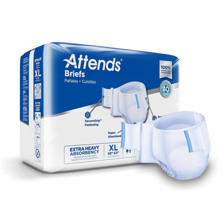 Attends® DermaDry™ Plus Incontinence Brief, Extra Large Attends® Care Advanced