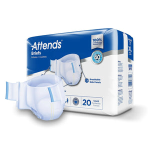 Attends® DermaDry™ Plus Incontinence Brief, Extra Large Attends® Care Advanced