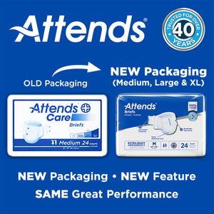 Attends® DermaDry™ Plus Incontinence Brief, Extra Large Attends® Care Advanced
