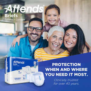 Attends® DermaDry™ Plus Incontinence Brief, Extra Large Attends® Care Advanced