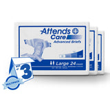 Attends® DermaDry™ Plus Incontinence Brief, Large Attends® Care Advanced