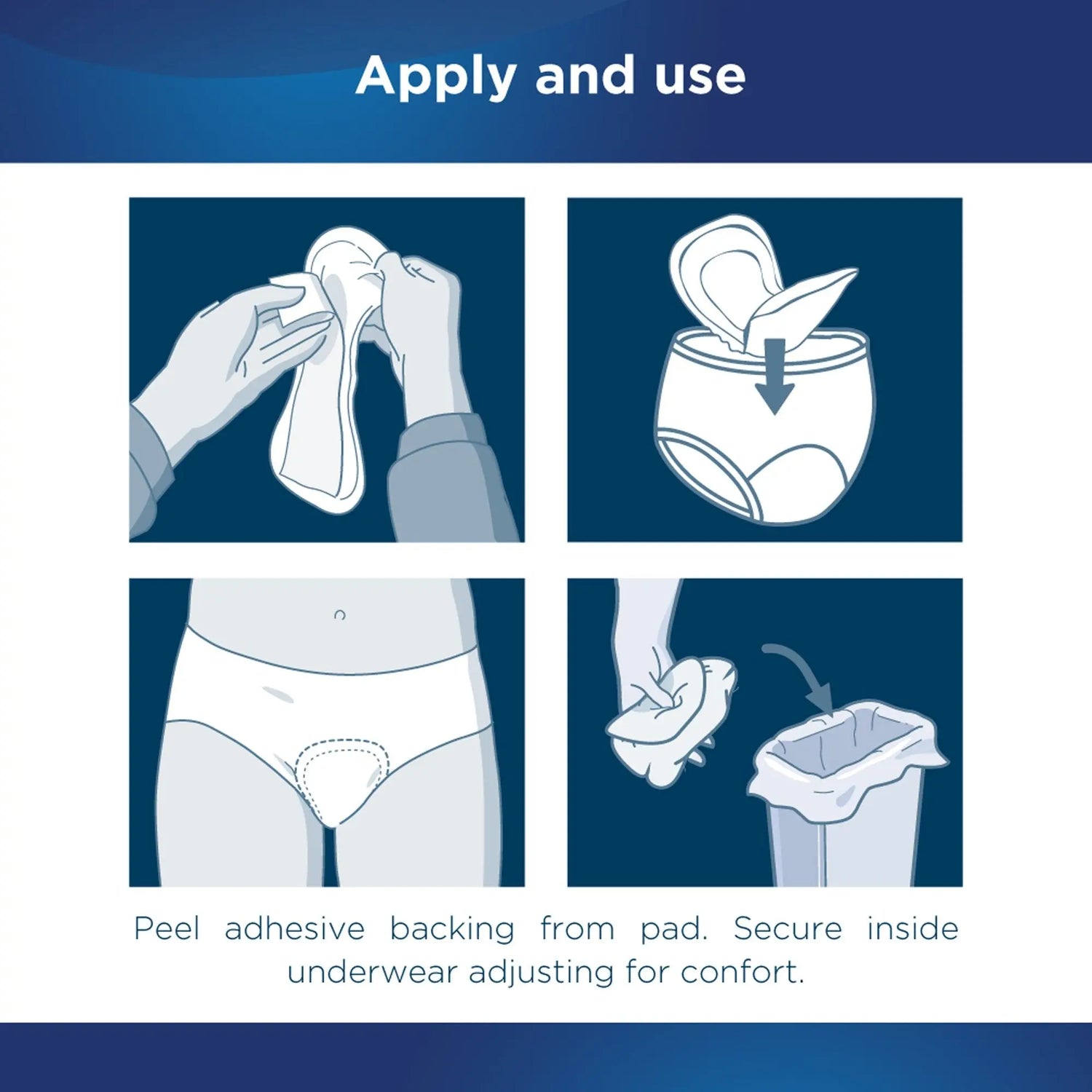 Attends® Discreet Women's Ultimate Bladder Control Pad, 15-Inch Length - getMovility