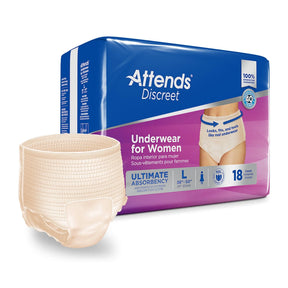Attends® Discreet Women's Underwear, Level 5, Large Attends® Discreet