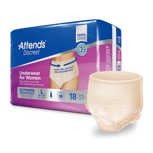 Attends® Discreet Women's Underwear, Level 5, Large Attends® Discreet