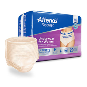 Attends® Discreet Women's Underwear, Level 5, Medium Attends® Discreet