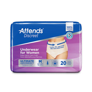 Attends® Discreet Women's Underwear, Level 5, Medium Attends® Discreet
