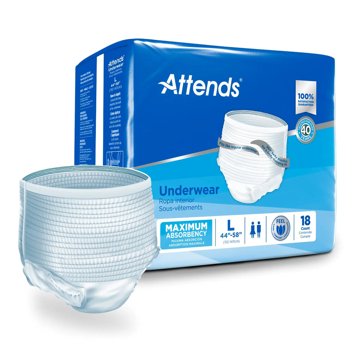 Attends® Extra Absorbency Underwear, Large Attends®