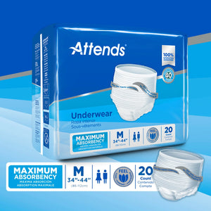 Attends® Extra Absorbency Underwear, Medium Attends®