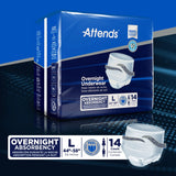 Attends® Overnight Underwear with Extended Wear Protection, Large Attends® Overnight