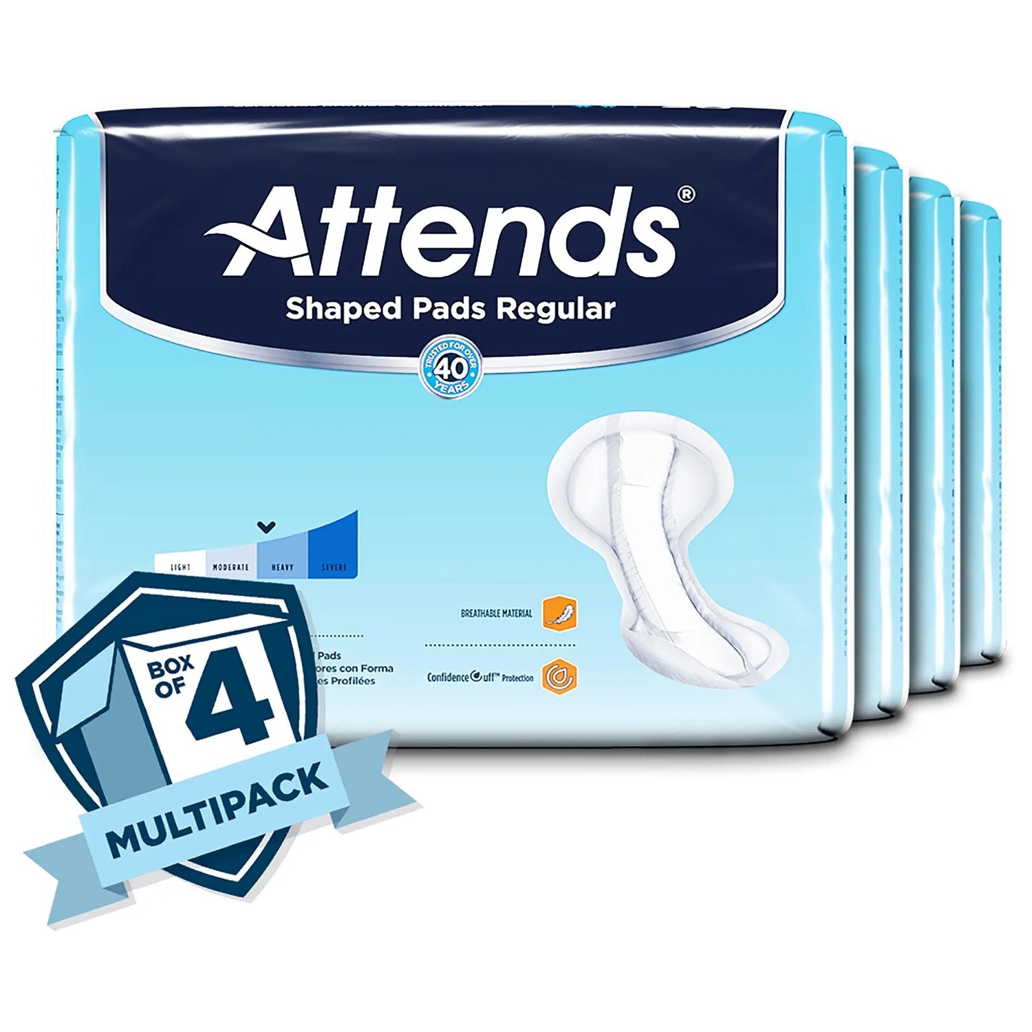 Attends® Shaped Bladder Control Pads, Regular Attends® Shaped Pads Regular