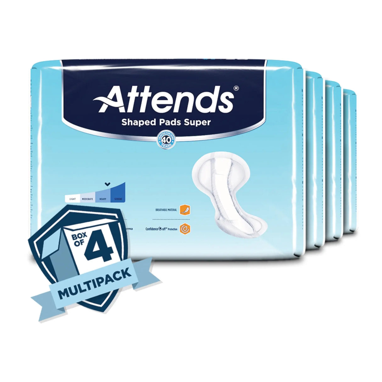 Attends® Shaped Pads Super - getMovility