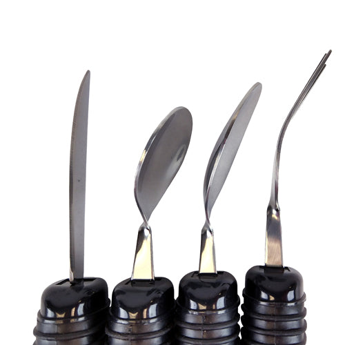 Make Eating Easier Big Grip Utensil Set Blue Jay Brand